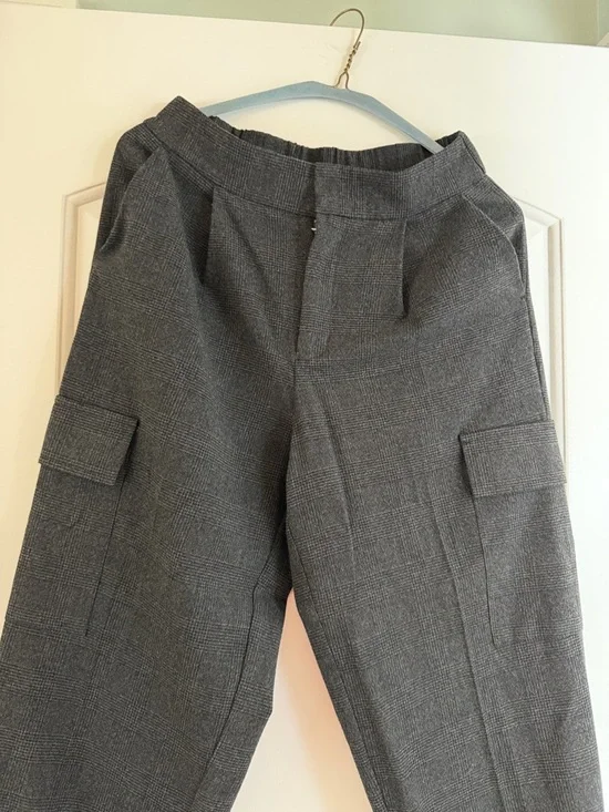 Womens Dark Gray Cargo trousers - Picture 2 of 2